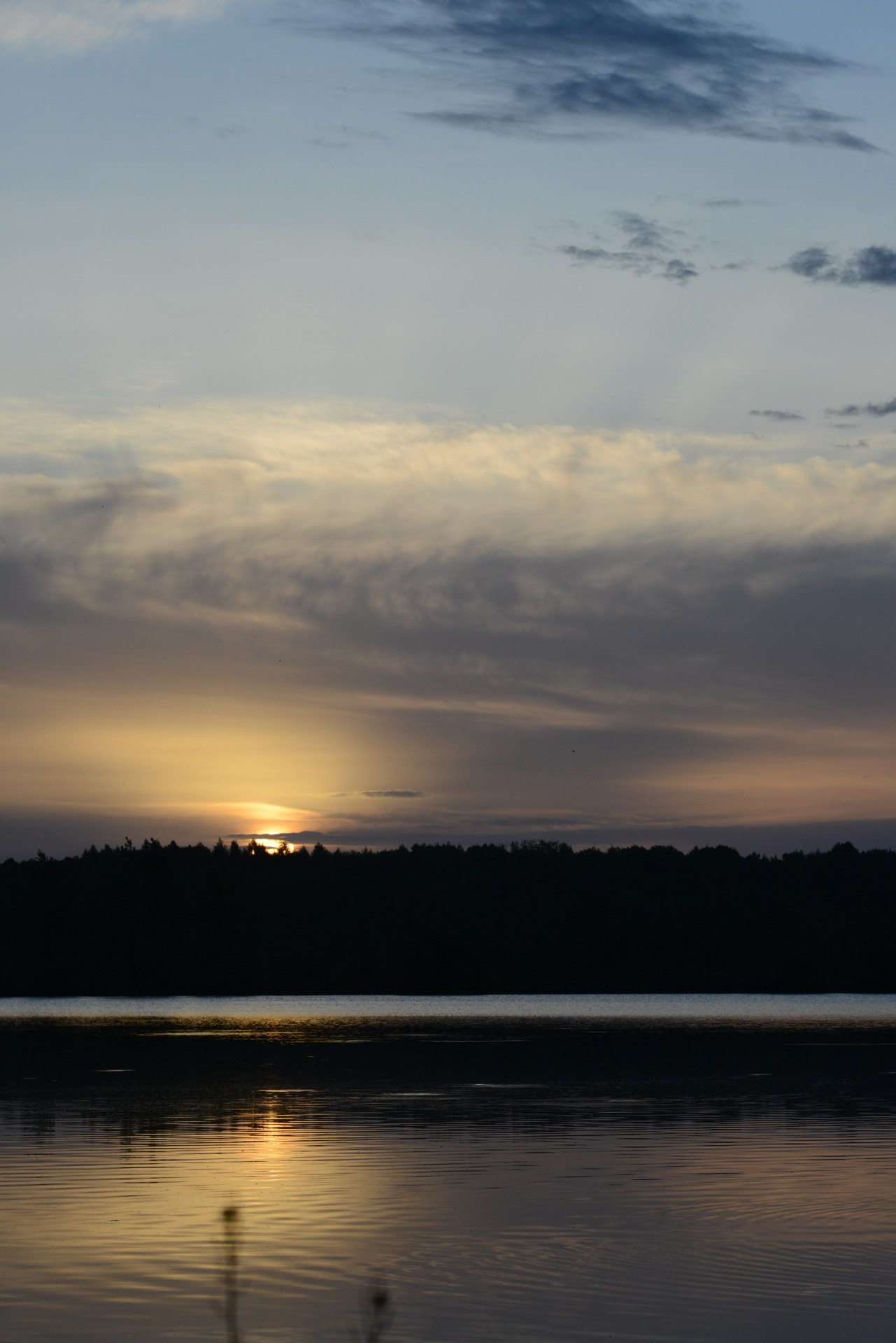 sunrise reflection pond free photo