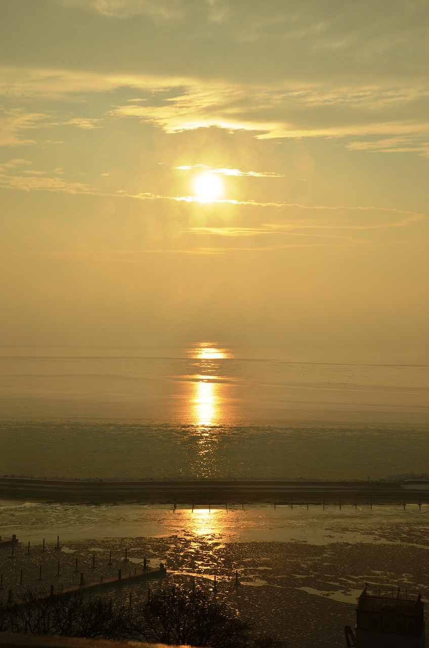 wadden sea ebb sun free photo