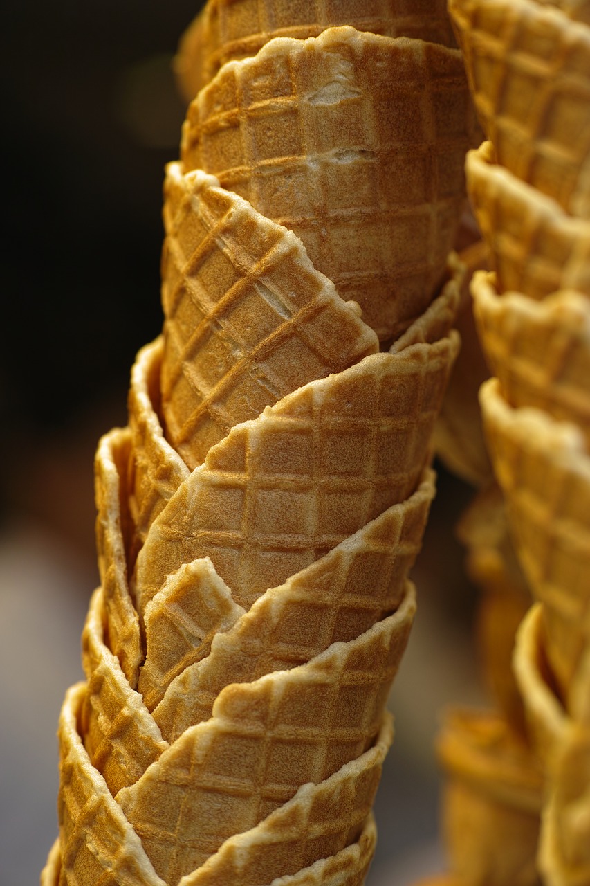 wafer ice cream sweet free photo