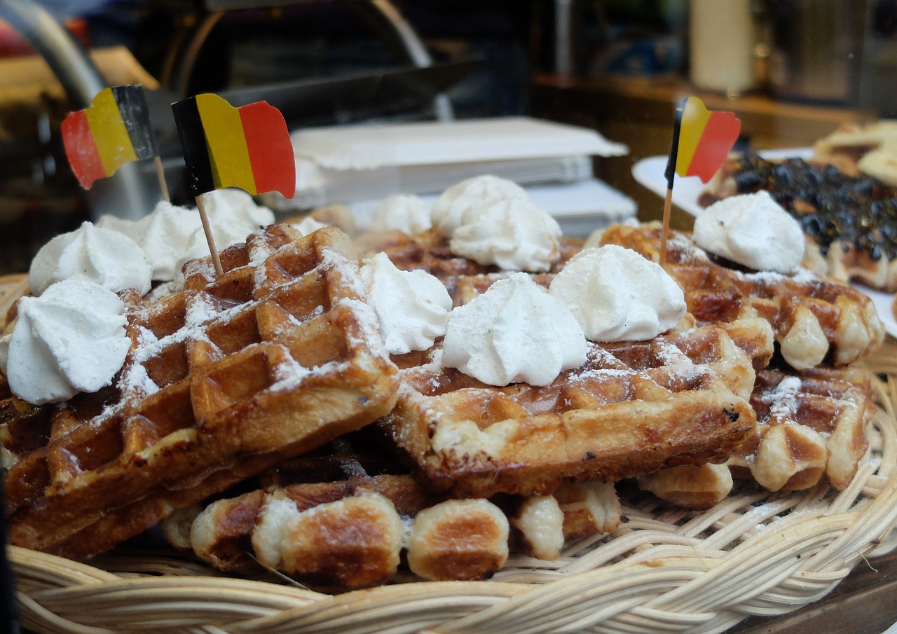 waffle belgium gluttony free photo