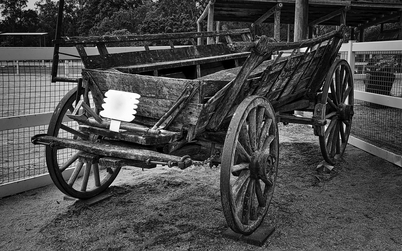 wagon vintage wooden free photo