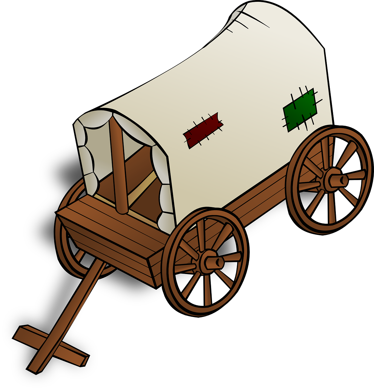 wagon pioneer caravan free photo