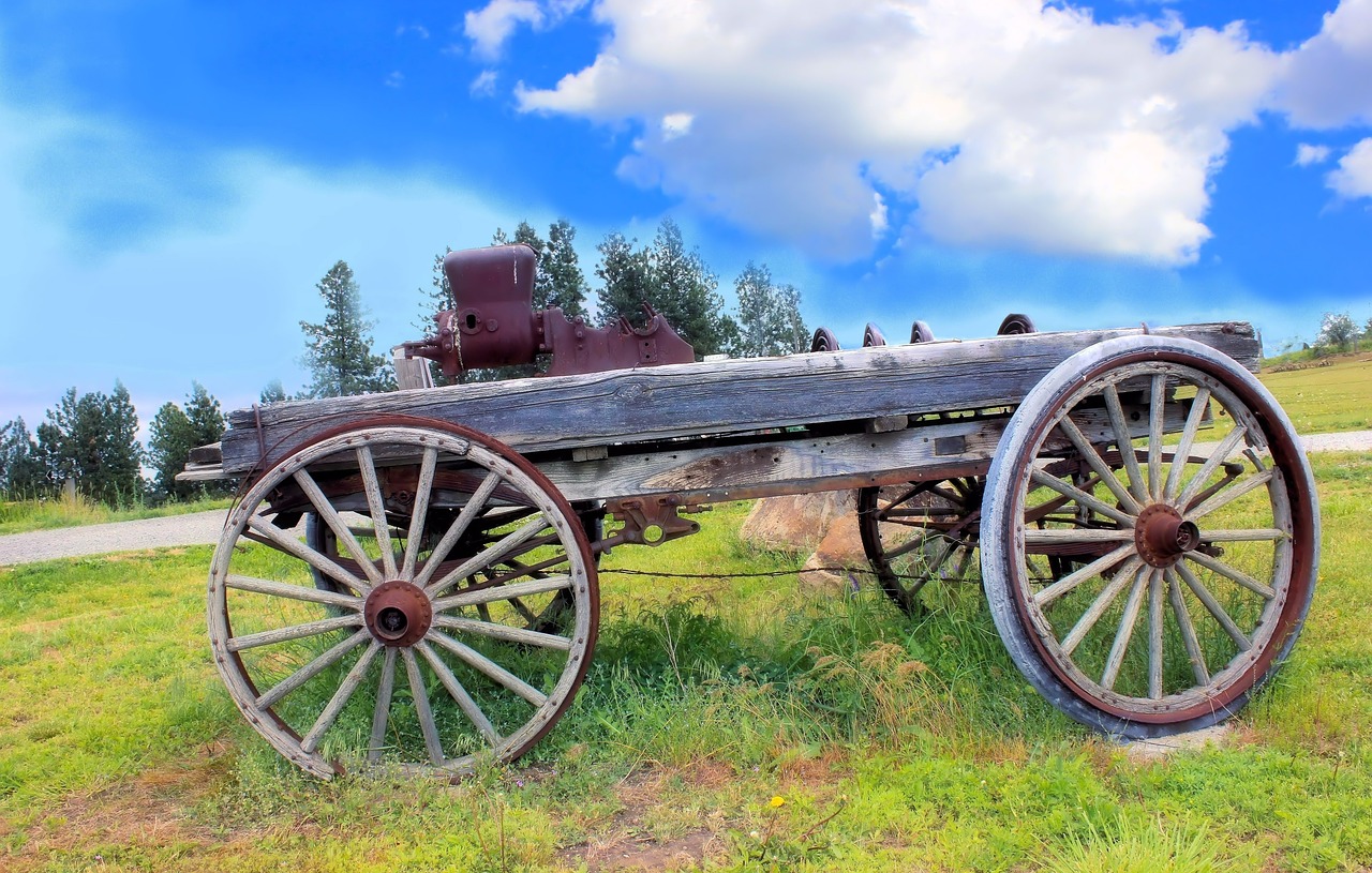 wagon old vintage free photo