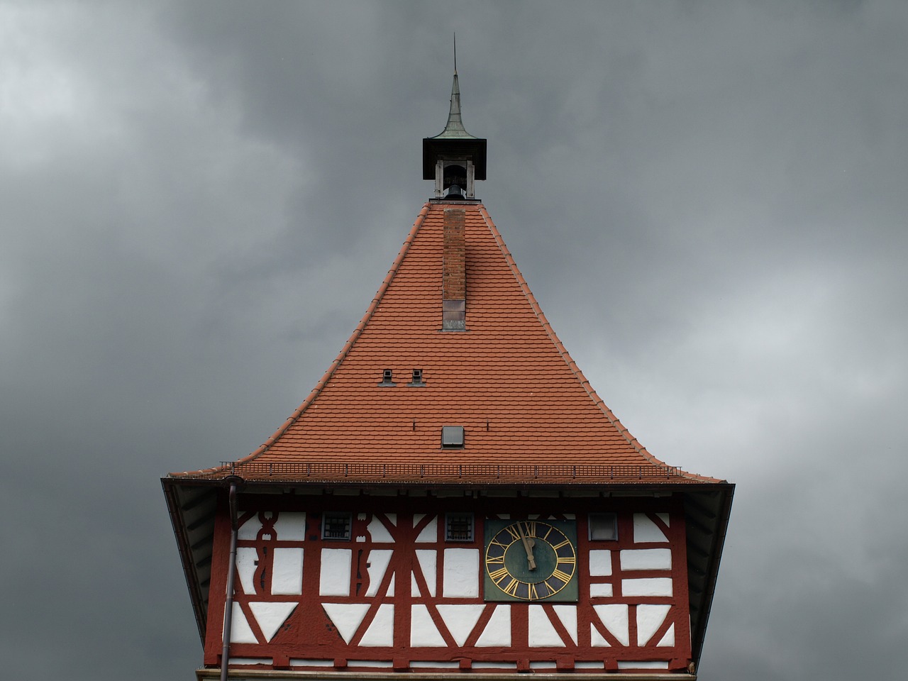 waiblingen old town tower roof free photo
