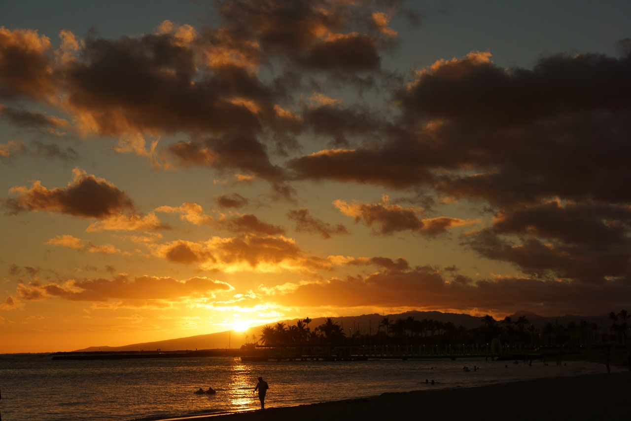 waikiki beach oahu hawaii free photo