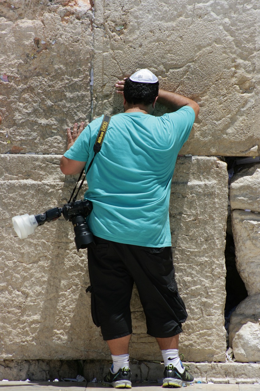 wailing wall western wall judaism free photo