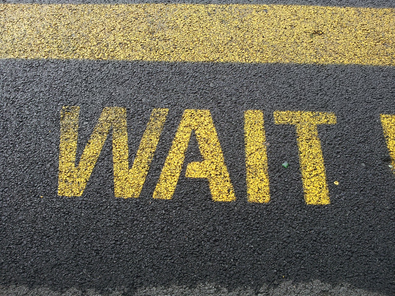 wait sign waiting free photo