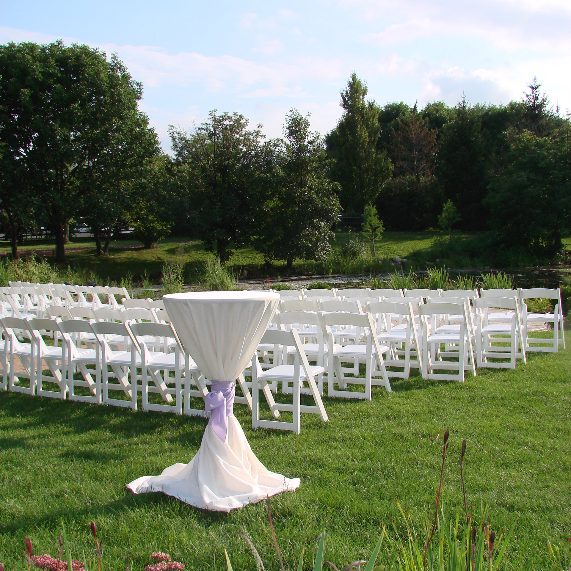 guests wedding nature center free photo