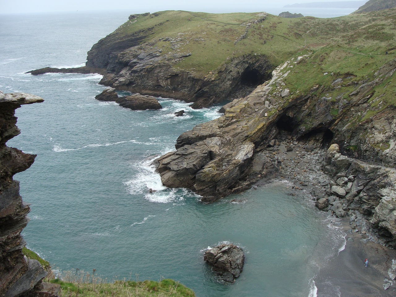 wales view from ruins scenic free photo