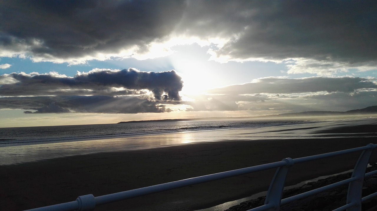 wales sunset port talbot free photo