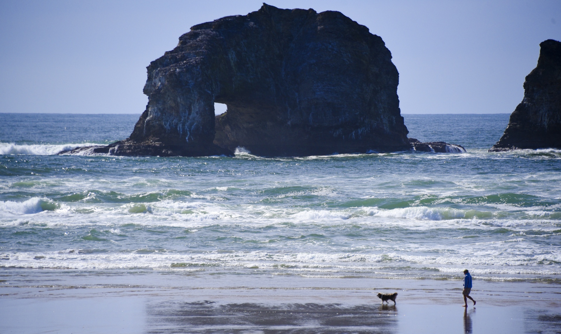 beach sand rock free photo