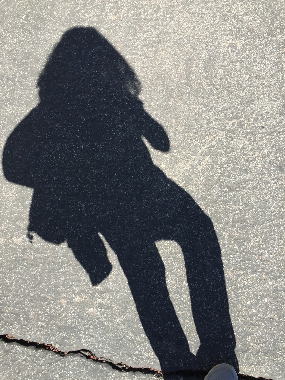 shadow walking girl free photo