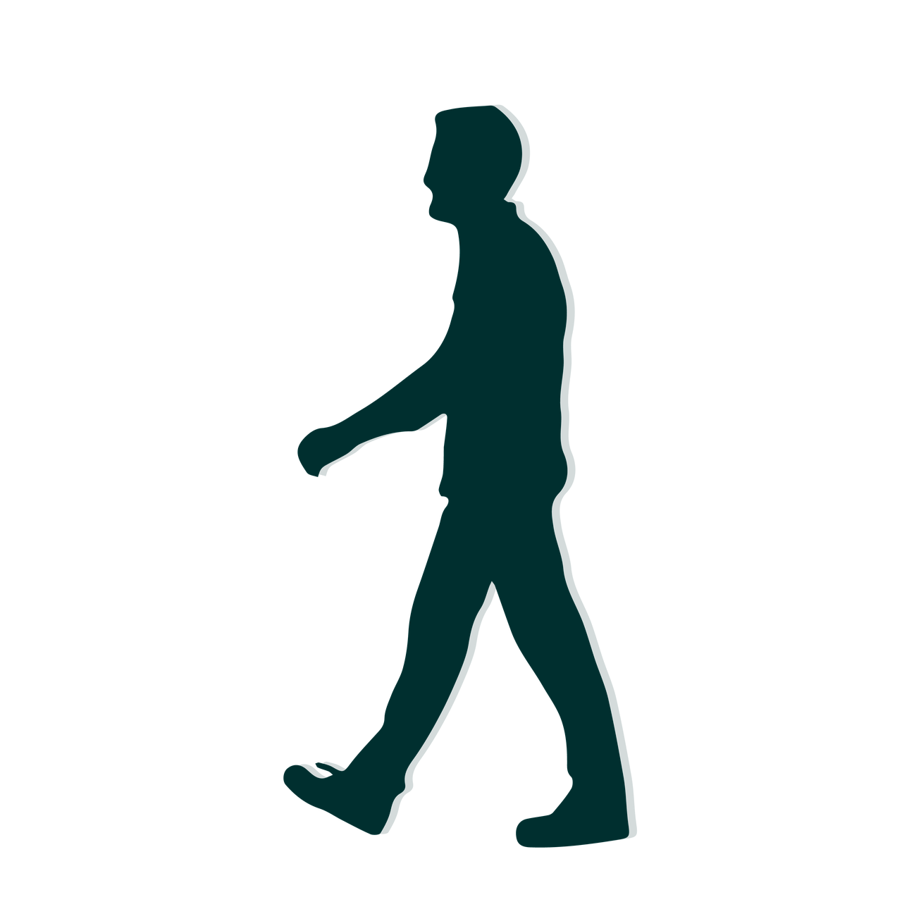 walking man silhouette free photo