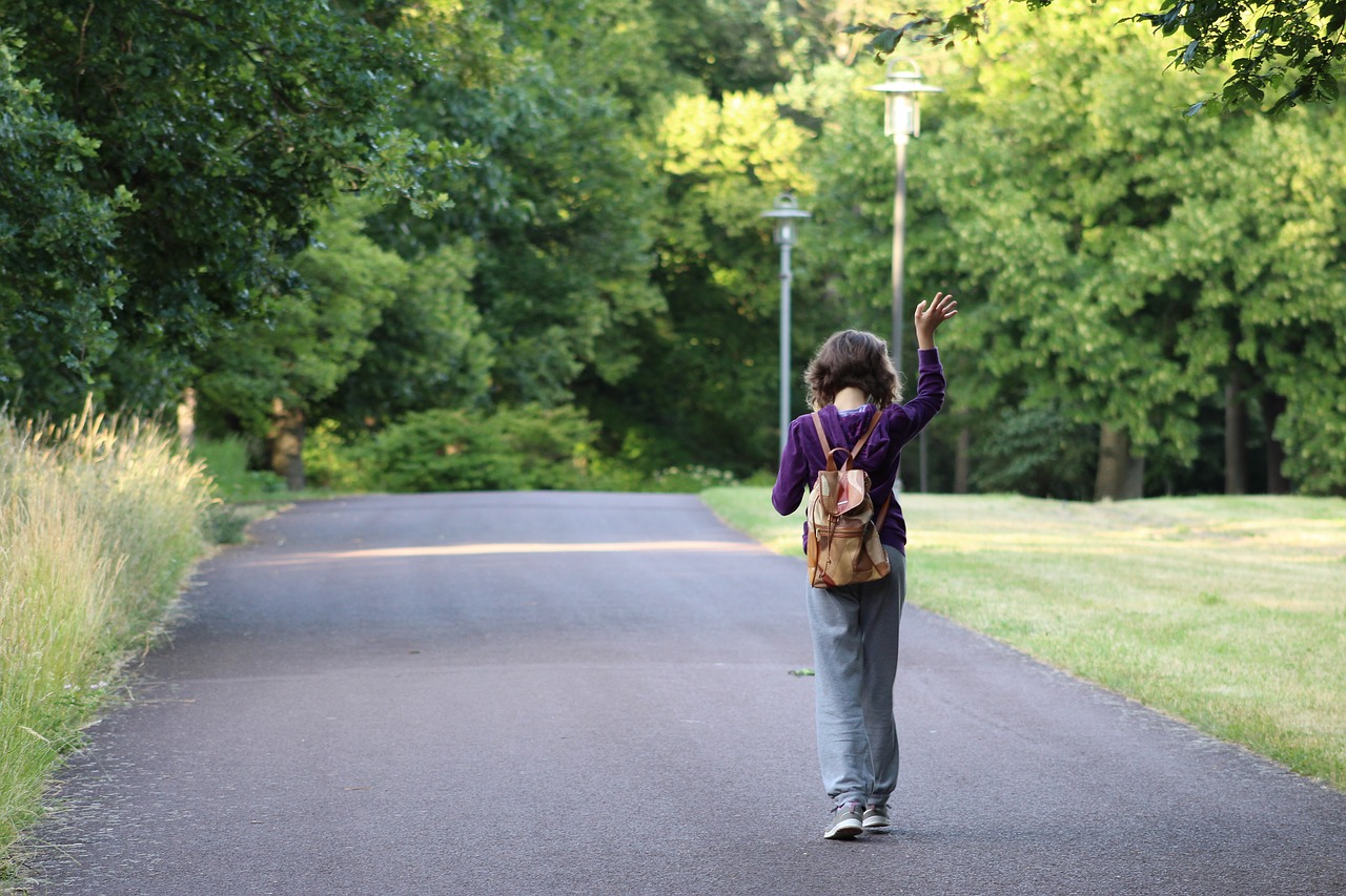 walking  away  park free photo