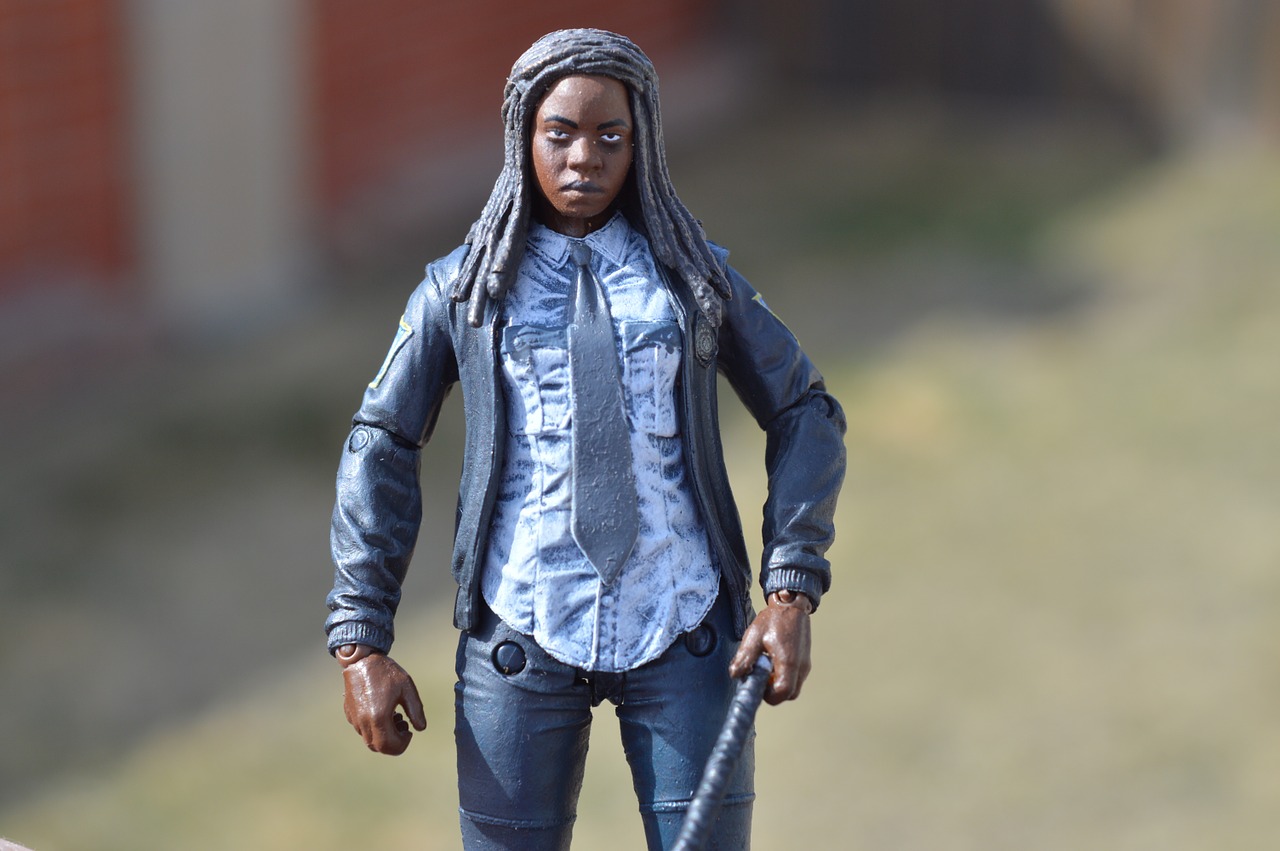 walking dead michonne action figure free photo