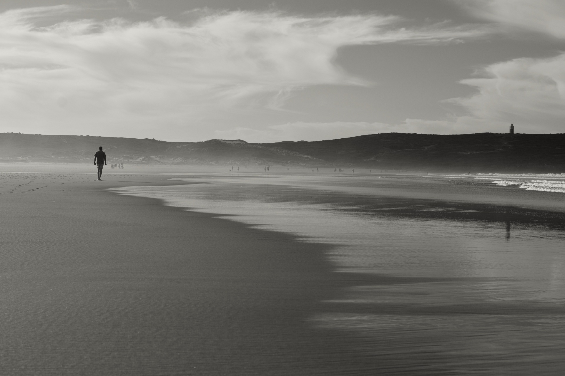 beach sea walking frouxeira free photo