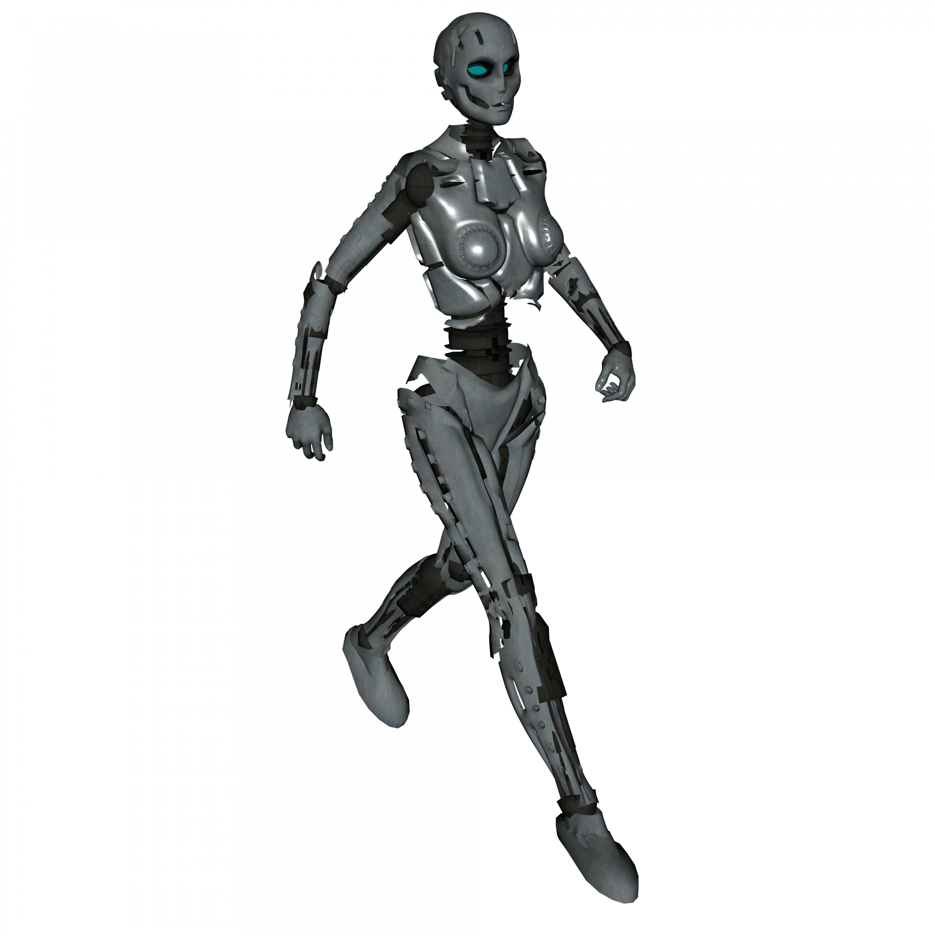 walking robot metallic free photo