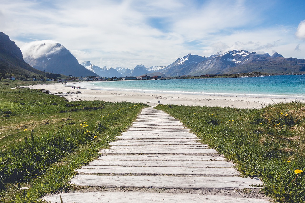 walkway boardwalk beach free photo