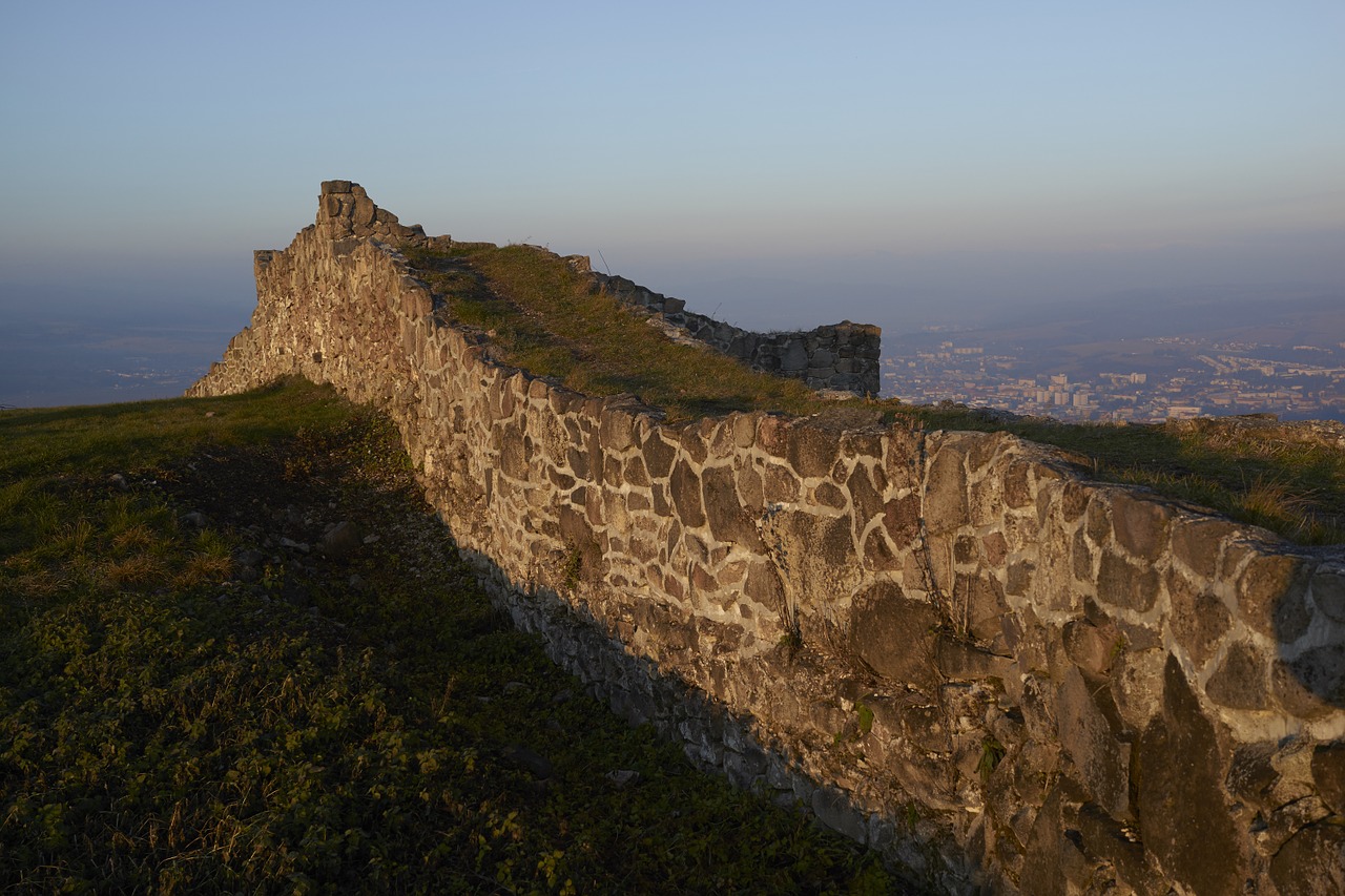 wall autumn desolate castle free photo