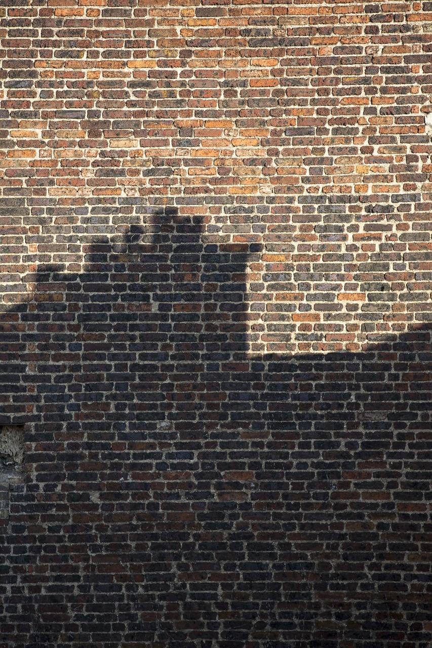 wall brick shadow free photo
