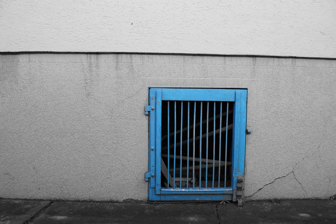 wall door blue free photo