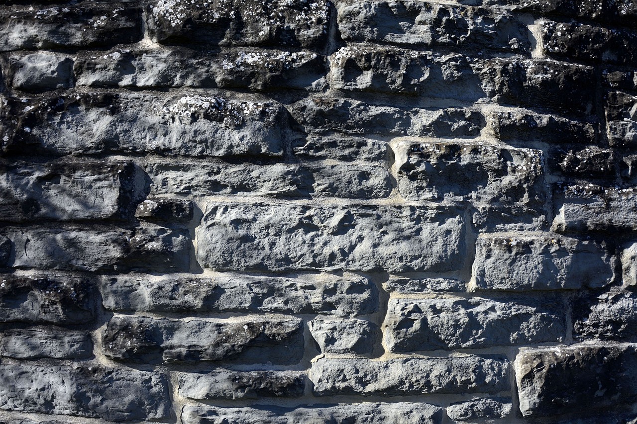 wall stone grey free photo