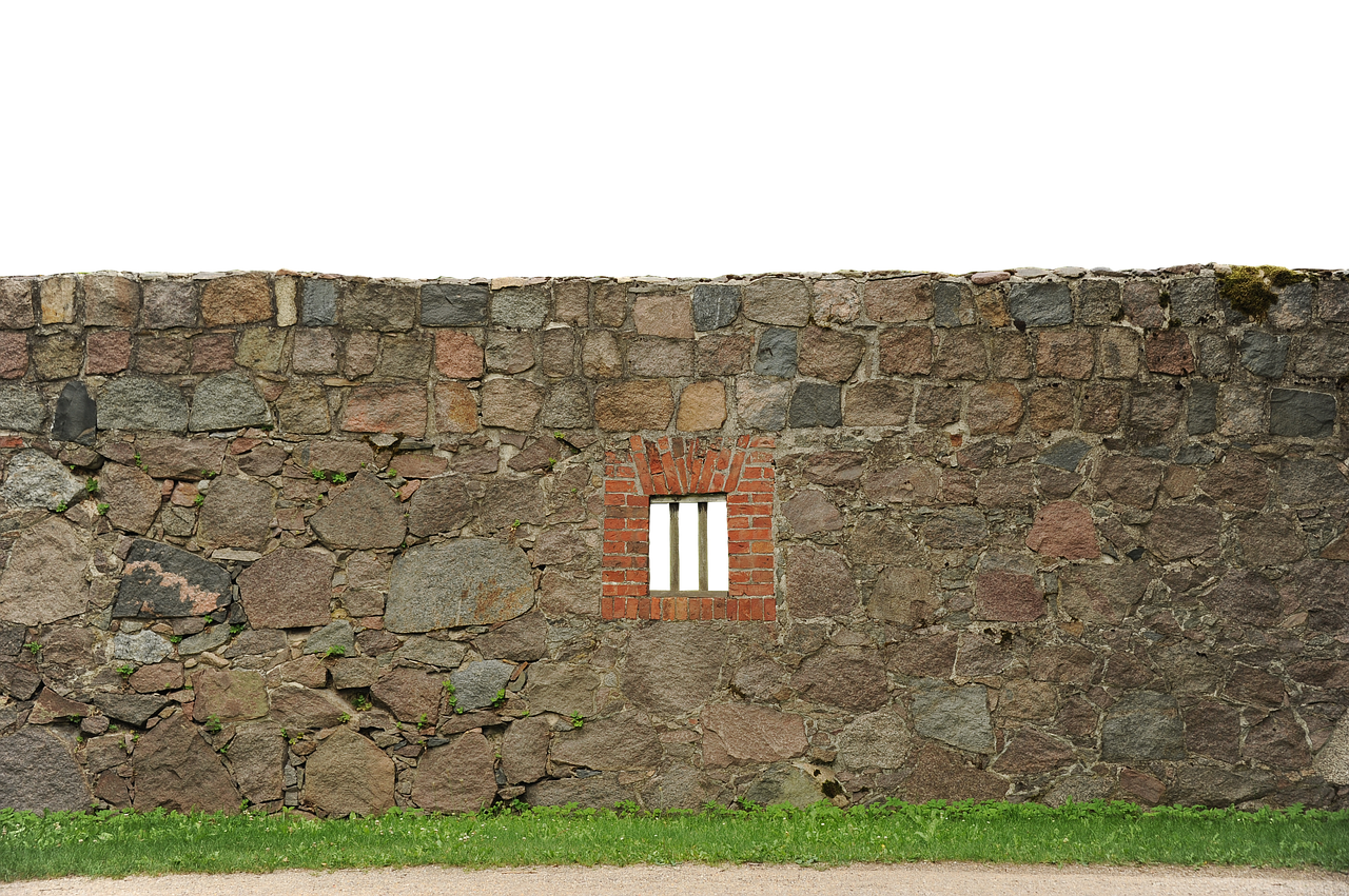 wall stone wall meadow free photo