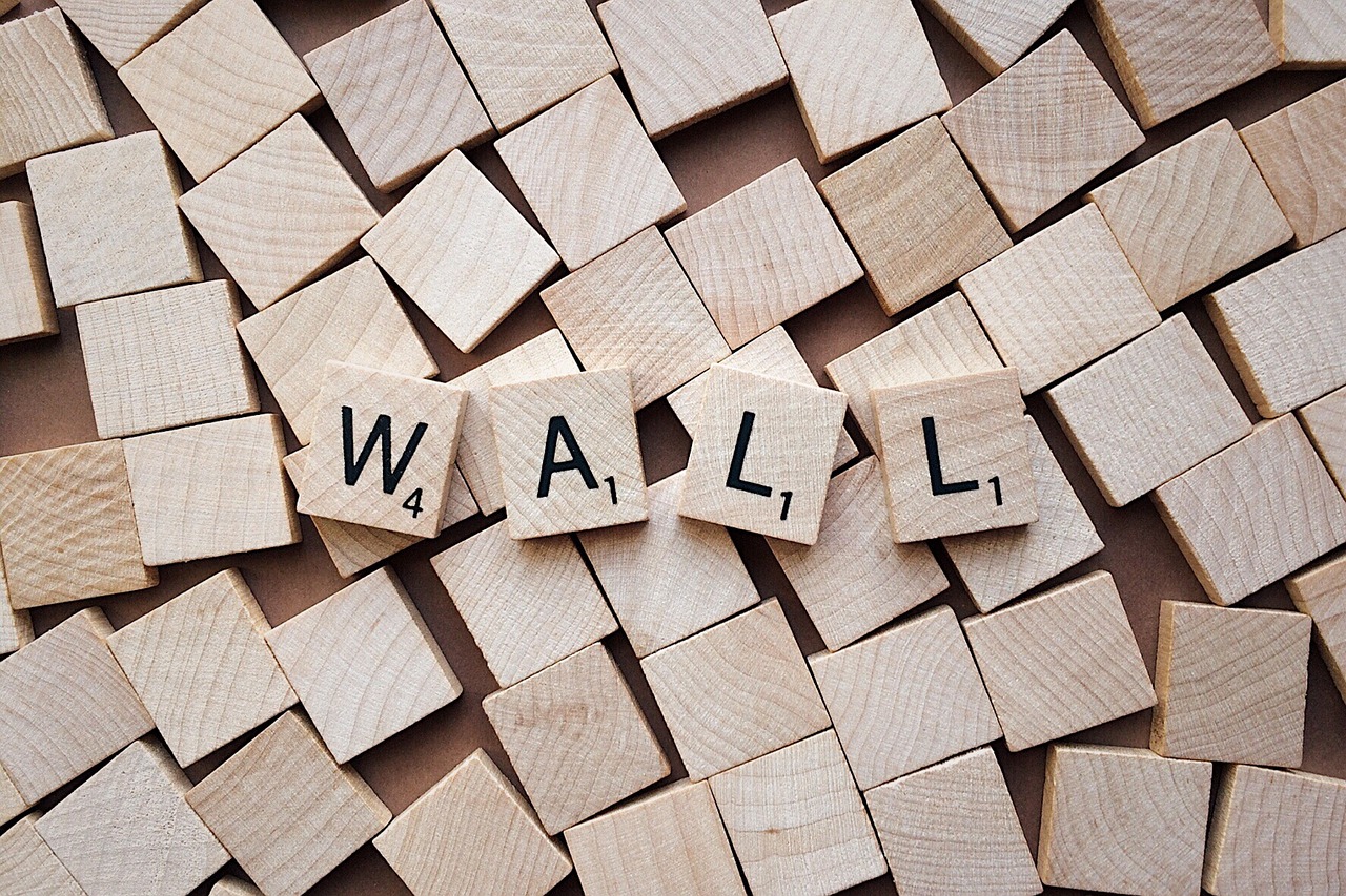 wall build a wall letters free photo