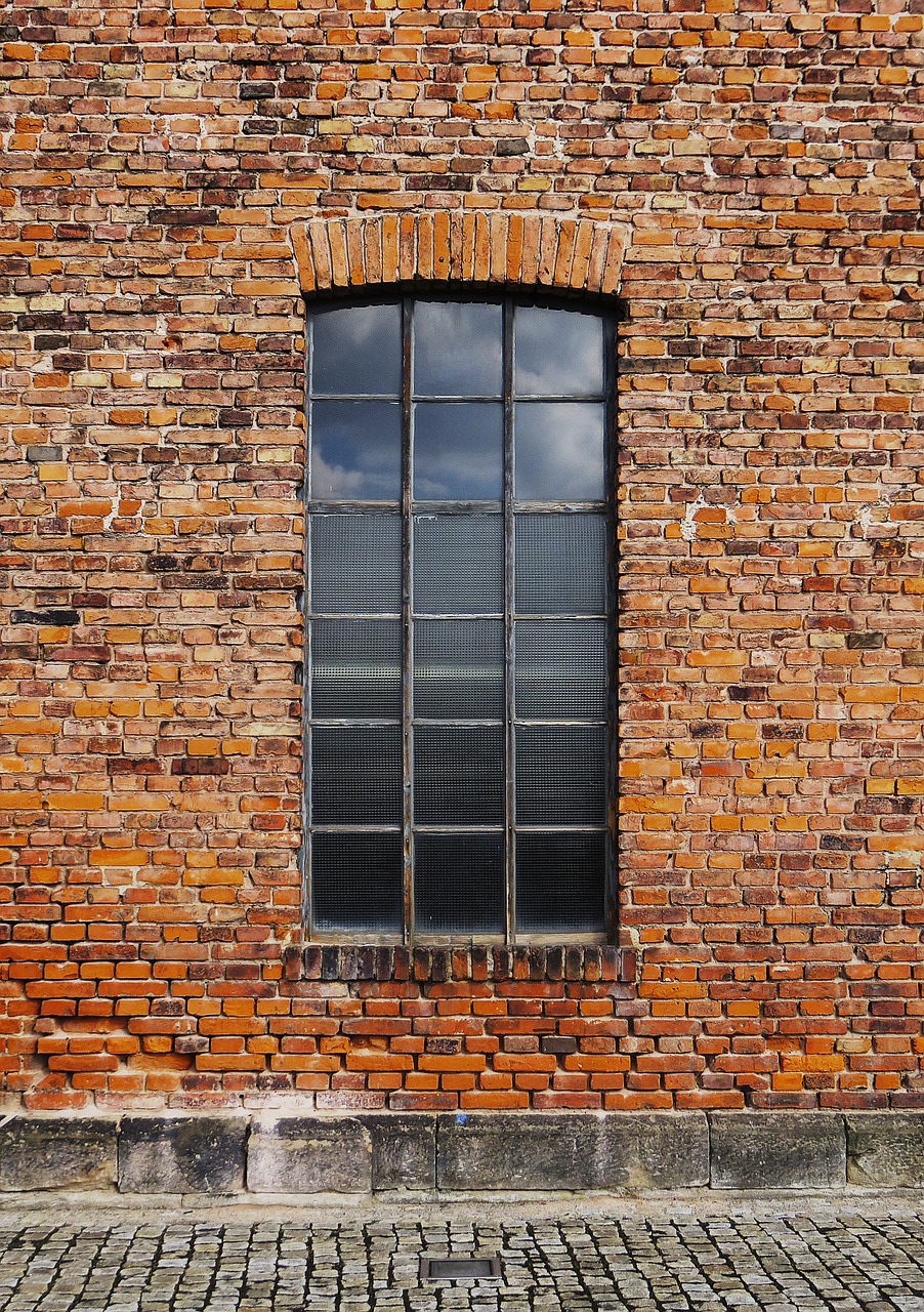 wall brick window free photo