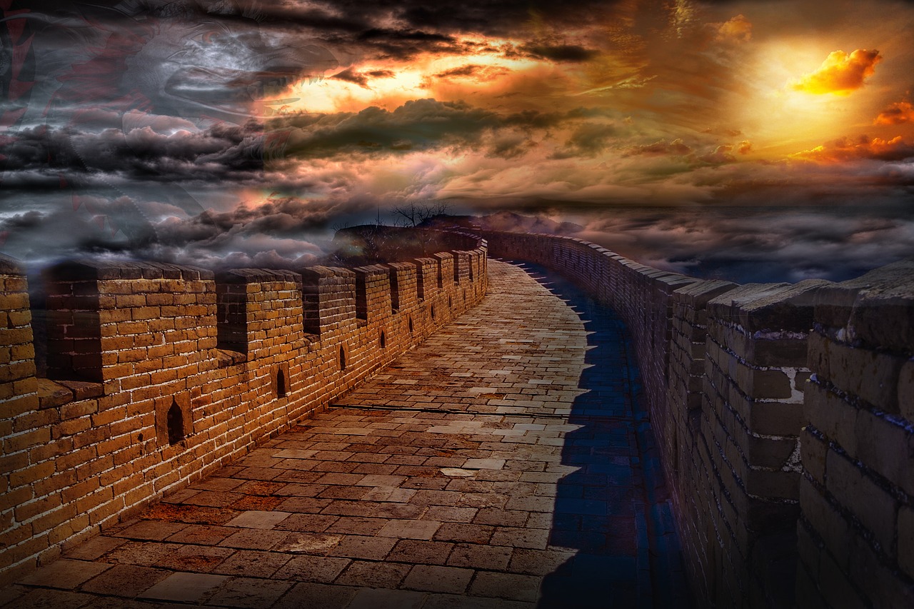 wall  china  architecture free photo