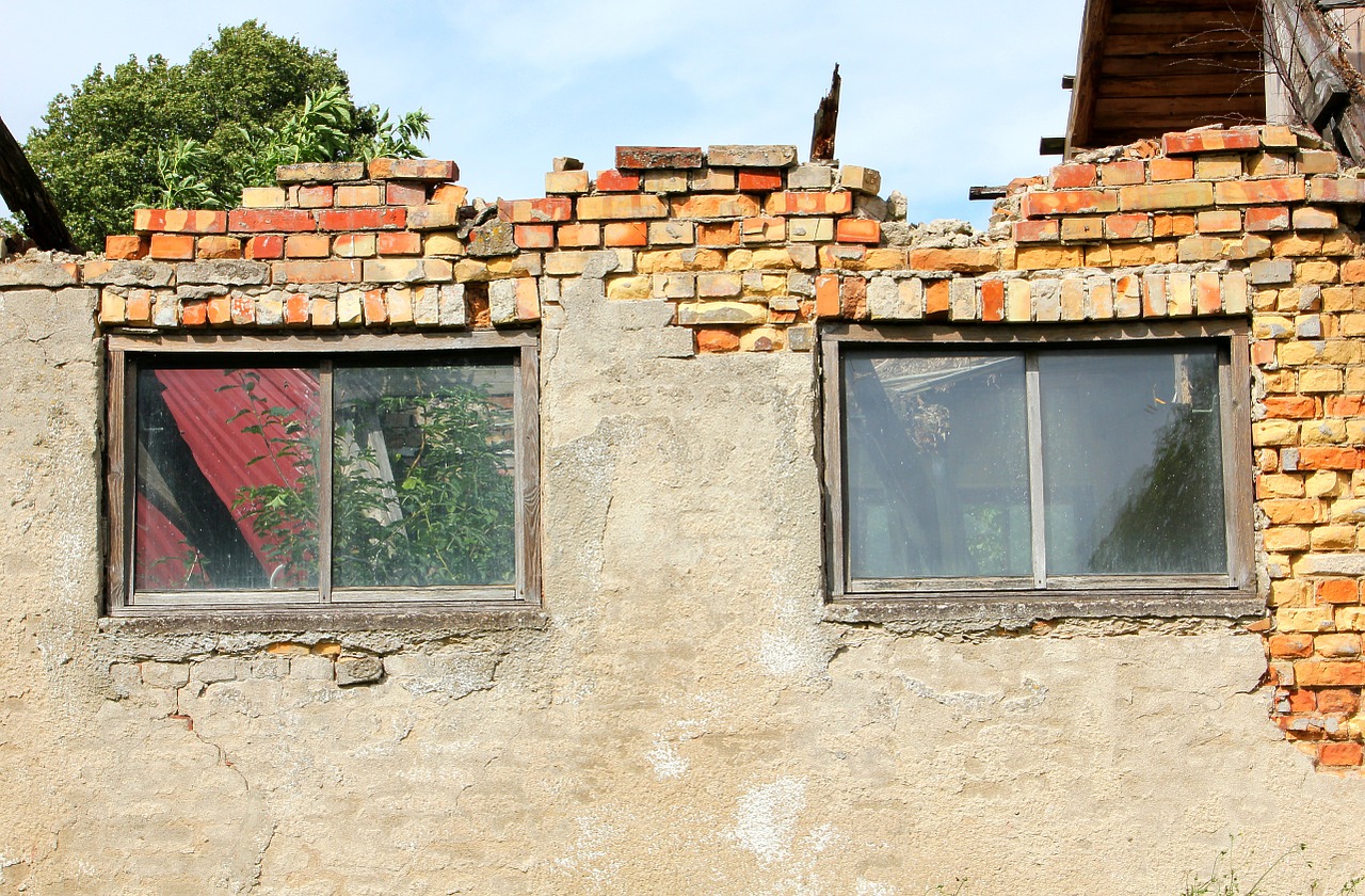 wall brick window free photo