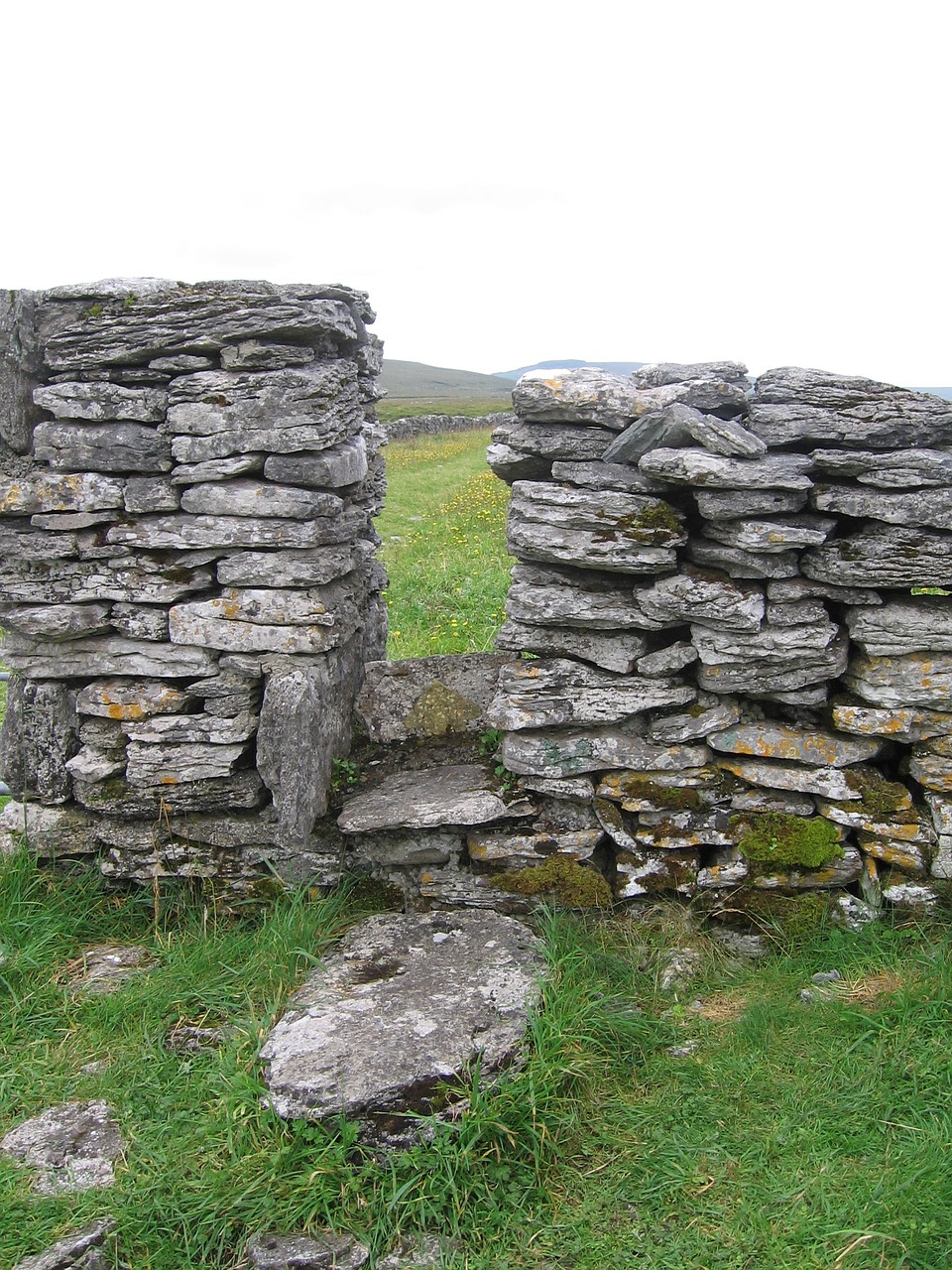 wall passage stone wall free photo