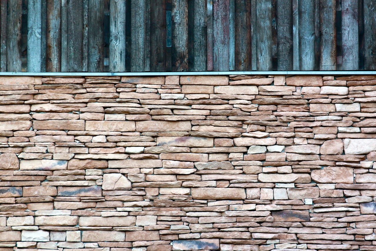 wall wood stone free photo