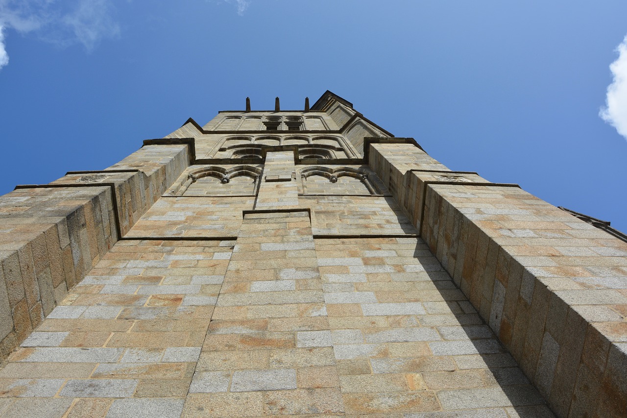 wall cathedral pillar tower free photo