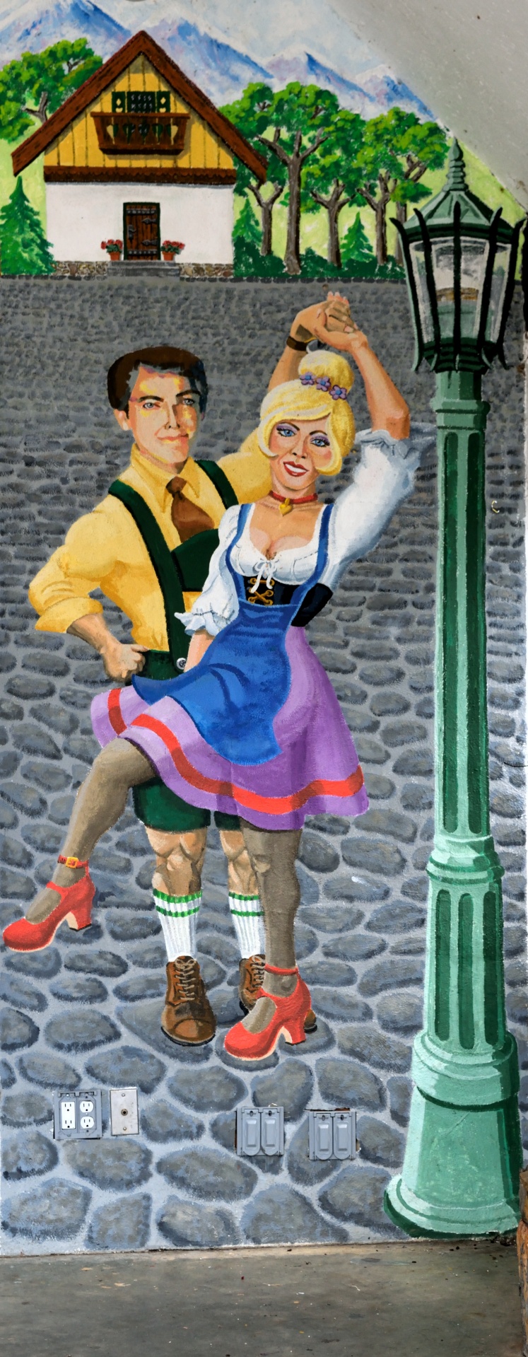 wall mural alpine dancers german free photo