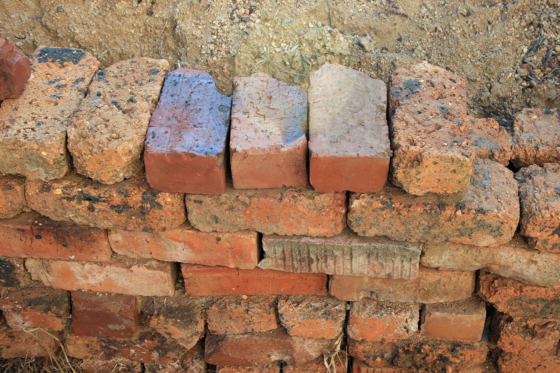 bricks stacked double free photo
