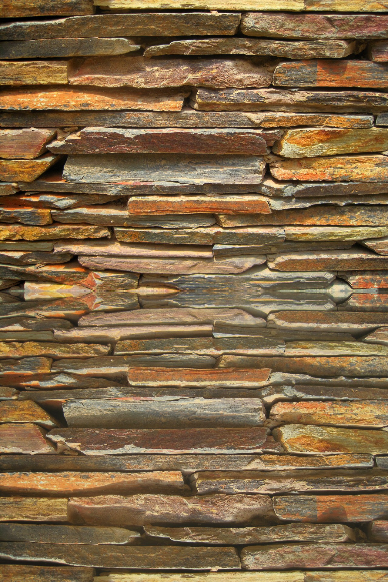 wall stacked slate free photo