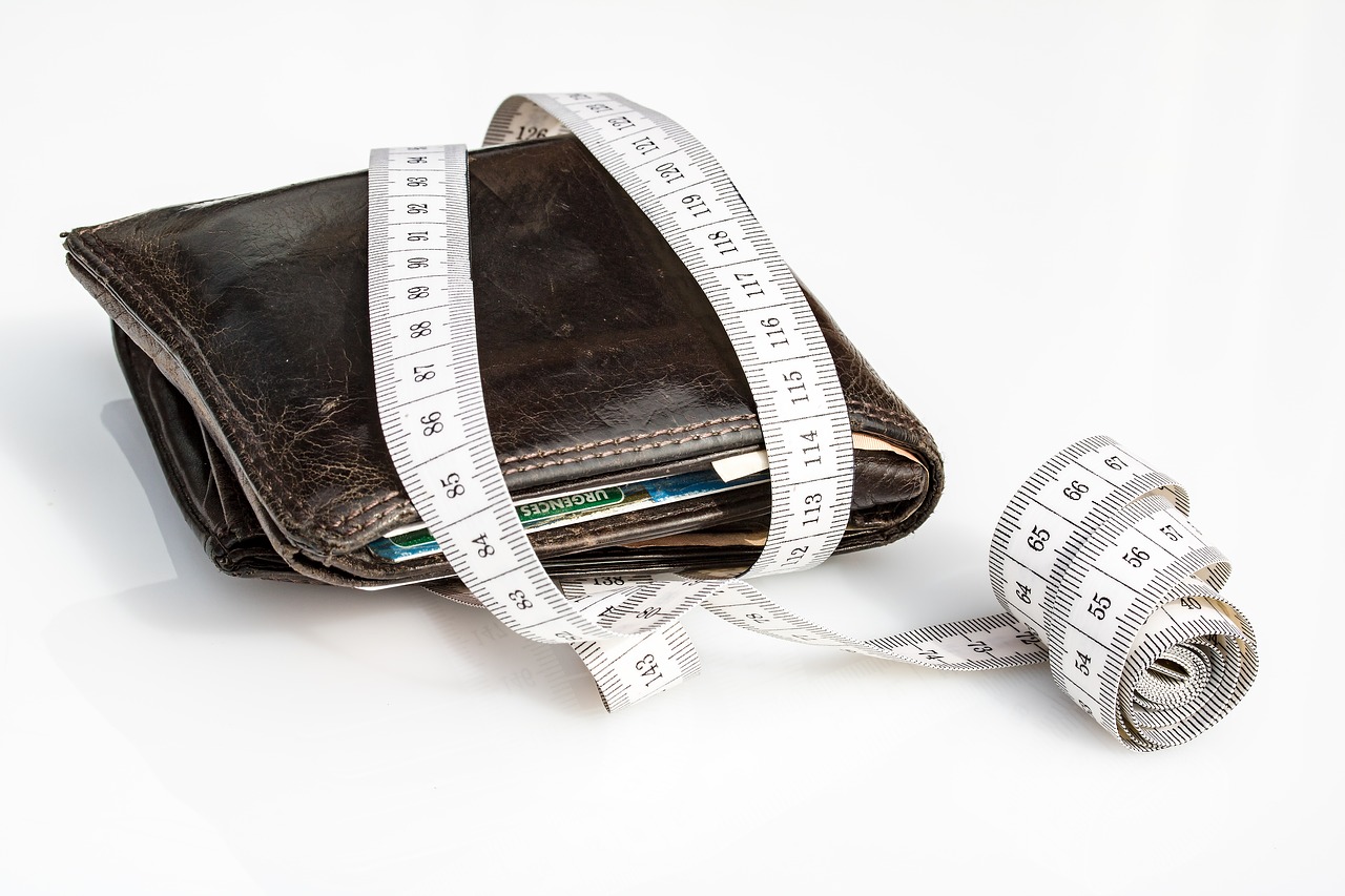 wallet tape measure economical free photo