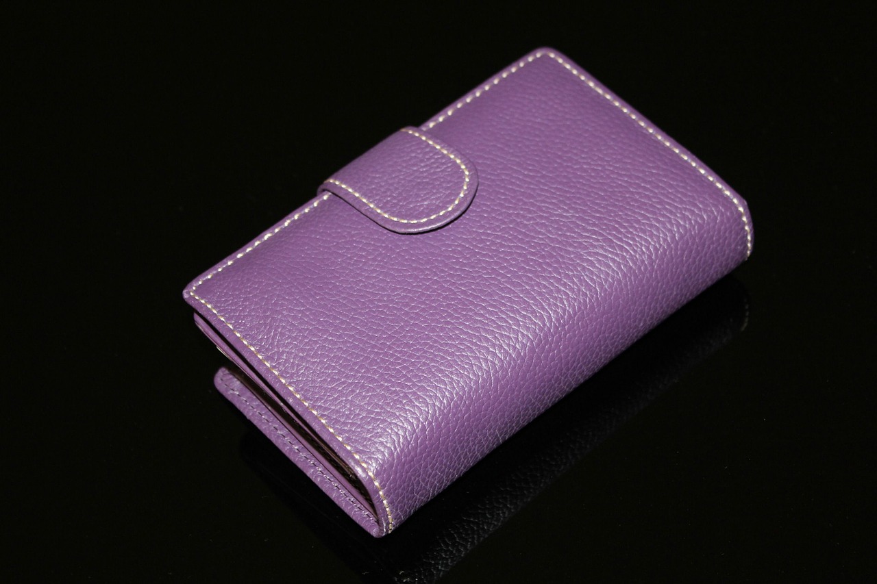 wallet purple wallet purple free photo