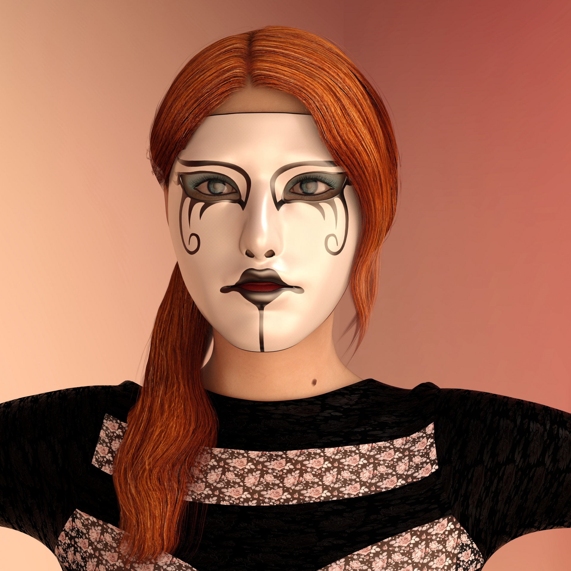 woman mask disguise free photo