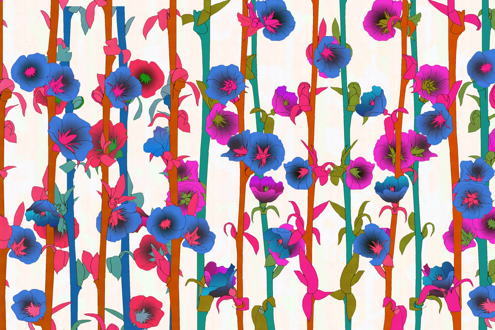 floral pattern design free photo