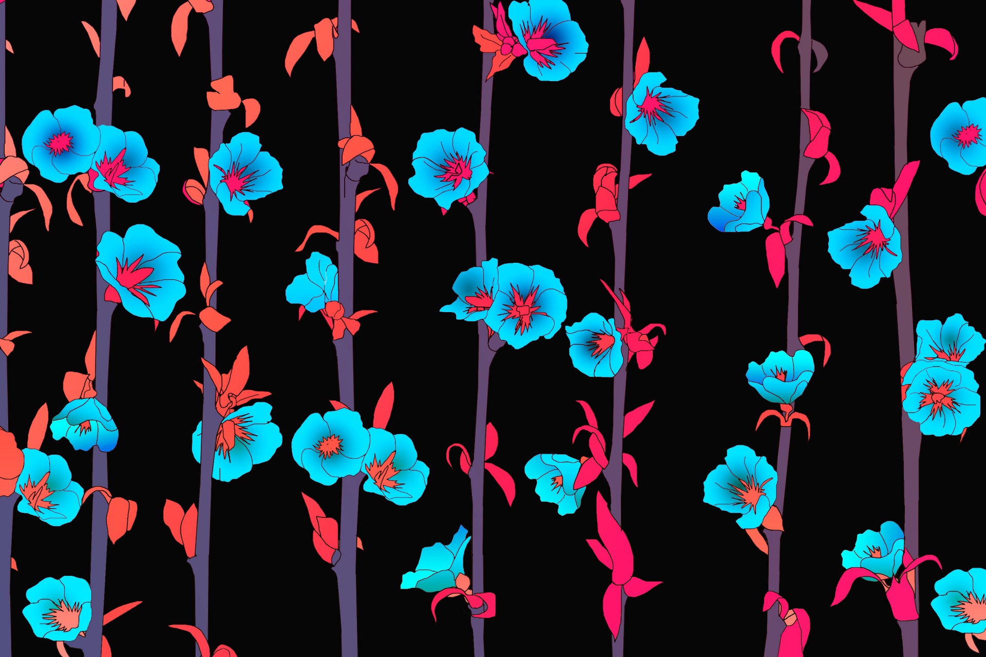 floral pattern design free photo