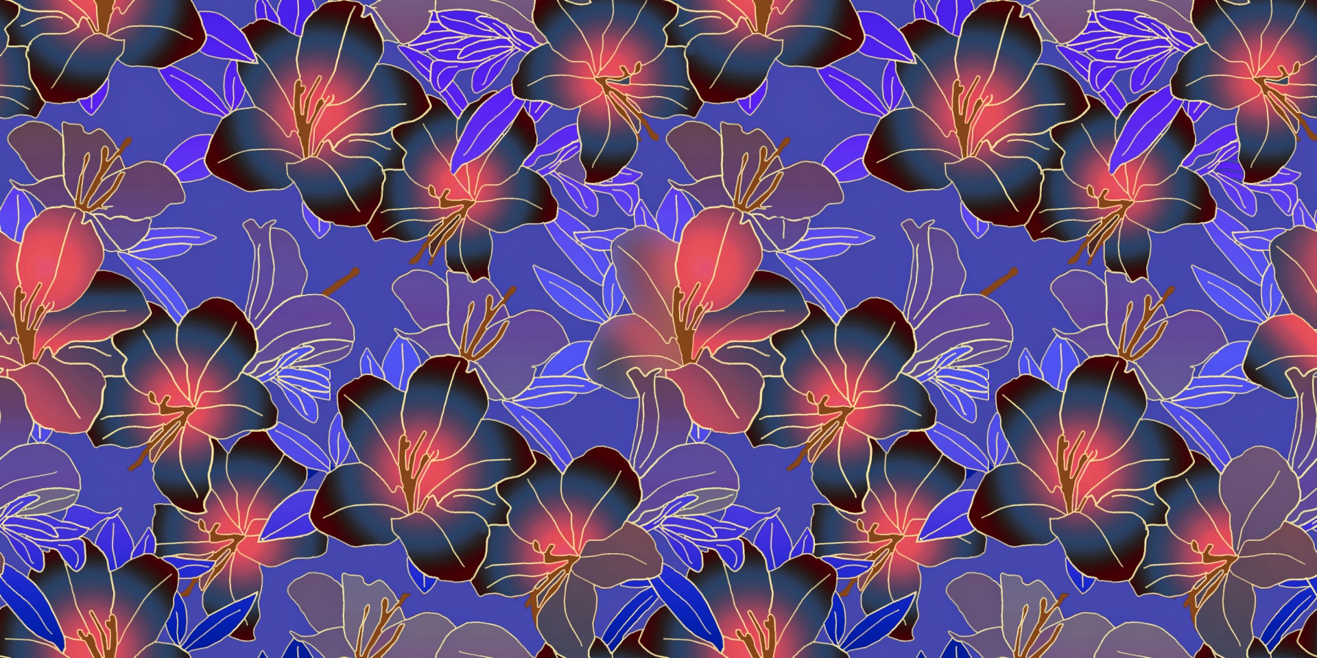 floral pattern design free photo