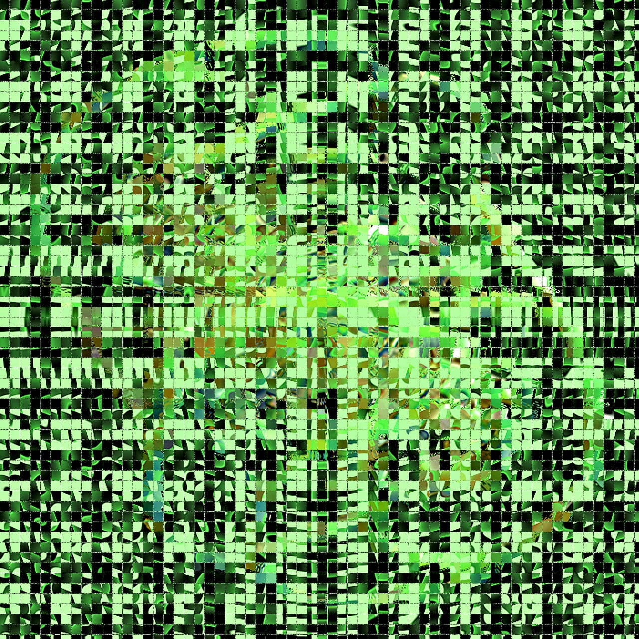 wallpaper green mosaic graphic background free photo