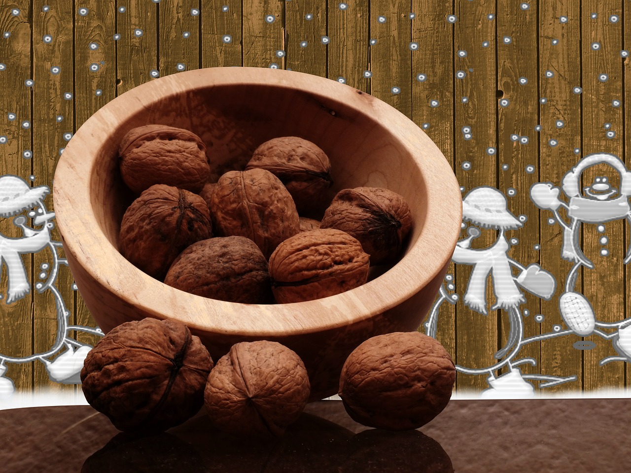 walnuts christmas advent free photo