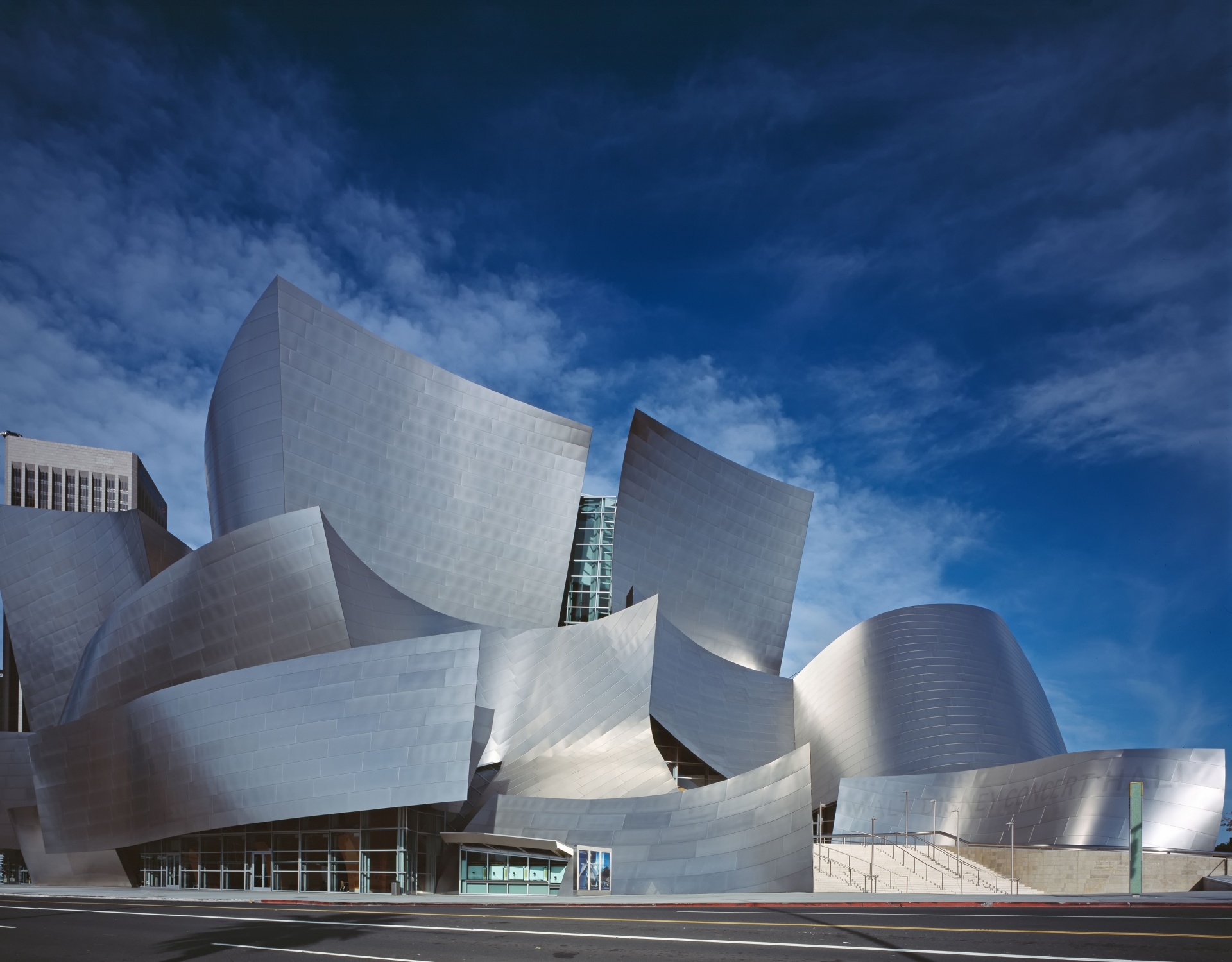 walt disney concert hall modern architecture free photo