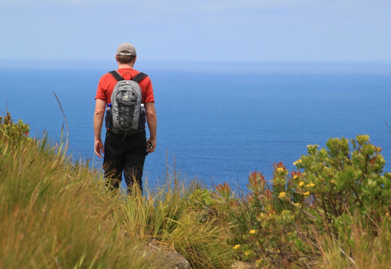 wanderer sea hiking free photo