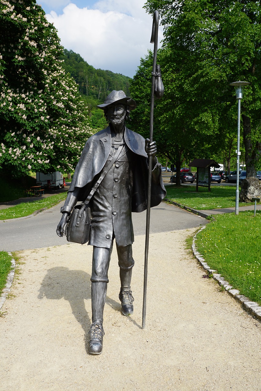 wanderer statue beuron free photo