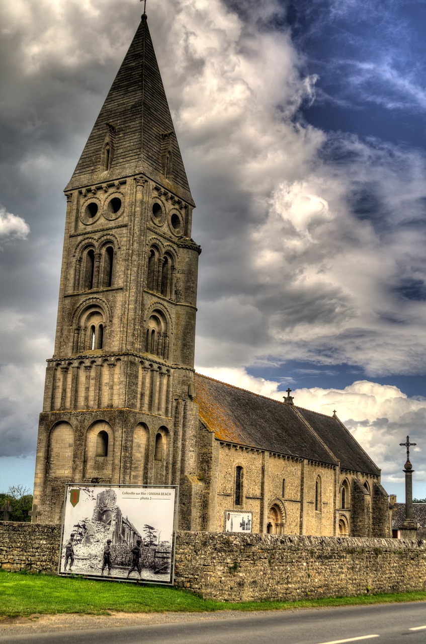 war d-day church free photo