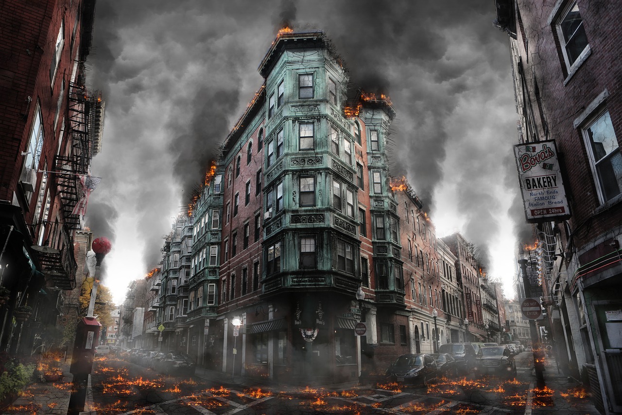 Download free photo of War,destruction,armageddon,disaster,apocalyptic -  from 